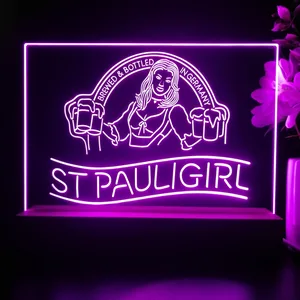 St. Pauli Girl Beer Girl LED Desk Light
