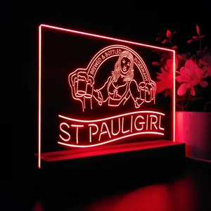 St. Pauli Girl Beer Girl LED Desk Light