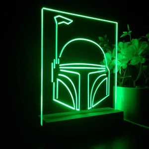 Star Wars Boba Fett Helmet LED Desk Light