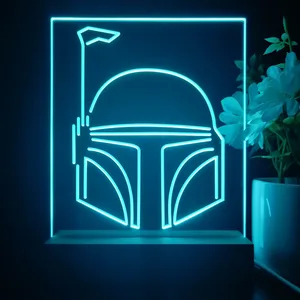 Star Wars Boba Fett Helmet LED Desk Light