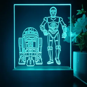 Star Wars R2D2 C3PO LED Desk Light