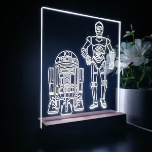 Star Wars R2D2 C3PO LED Desk Light