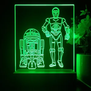Star Wars R2D2 C3PO LED Desk Light