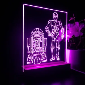 Star Wars R2D2 C3PO LED Desk Light