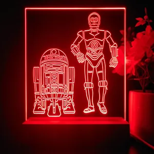 Star Wars R2D2 C3PO LED Desk Light