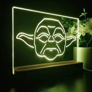 Star Wars Yoda Face LED Desk Light