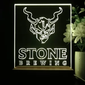 Stone Brewing Logo LED Desk Light
