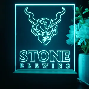 Stone Brewing Logo LED Desk Light