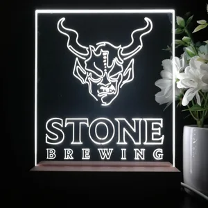 Stone Brewing Logo LED Desk Light