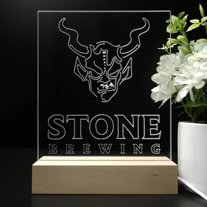 Stone Brewing Logo LED Desk Light