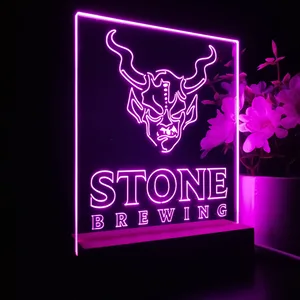 Stone Brewing Logo LED Desk Light