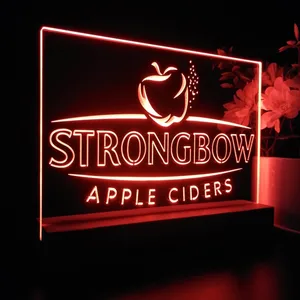 Strongbow Apple Logo LED Desk Light