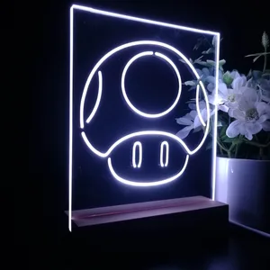 Super Mario Bros Mushroom LED Desk Light