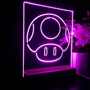 Super Mario Bros Mushroom LED Desk Light