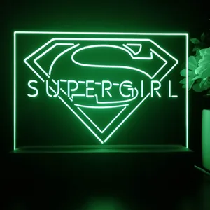 Supergirl Logo LED Desk Light
