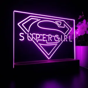 Supergirl Logo LED Desk Light