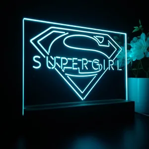 Supergirl Logo LED Desk Light