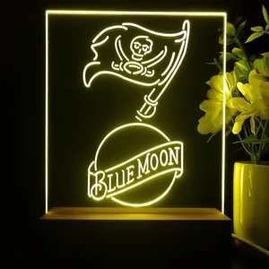 Tampa Bay Buccaneers Blue Moon LED Desk Light