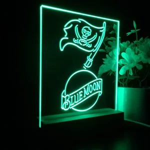 Tampa Bay Buccaneers Blue Moon LED Desk Light