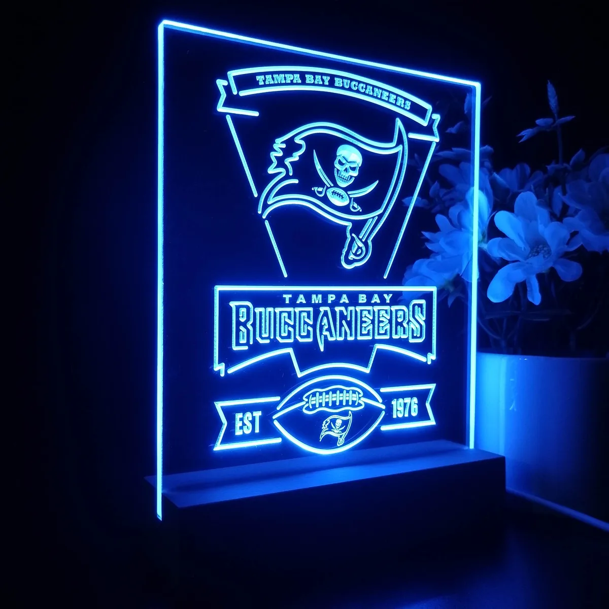 Tampa Bay Buccaneers EST 1976 LED Desk Light