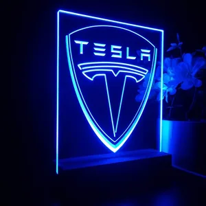 Tesla Logo LED Desk Light