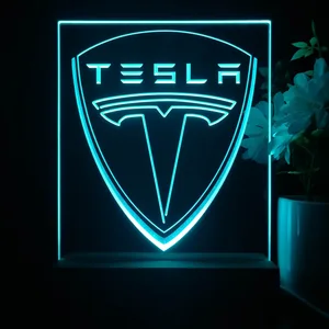 Tesla Logo LED Desk Light