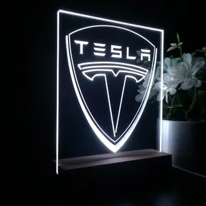 Tesla Logo LED Desk Light