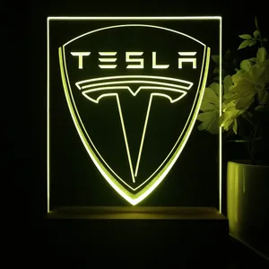 Tesla Logo LED Desk Light