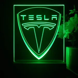 Tesla Logo LED Desk Light