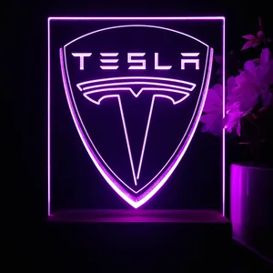 Tesla Logo LED Desk Light