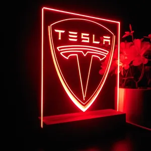 Tesla Logo LED Desk Light