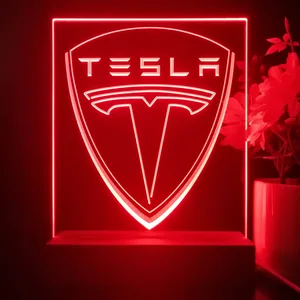 Tesla Logo LED Desk Light