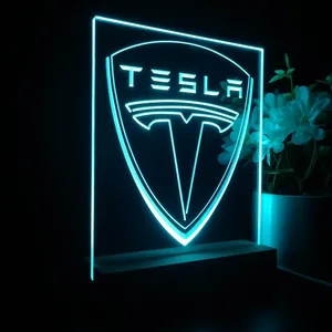 Tesla Logo LED Desk Light