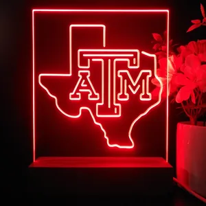 Texas A&M Aggies Logo LED Desk Light