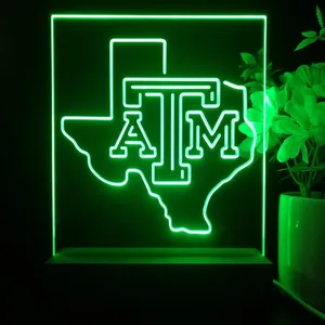 Texas A&M Aggies Logo LED Desk Light