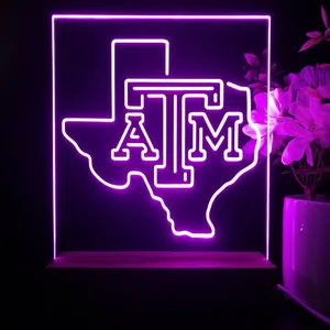 Texas A&M Aggies Logo LED Desk Light