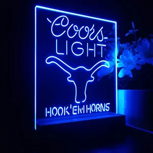 Texas Longhorns Coors Light LED Desk Light