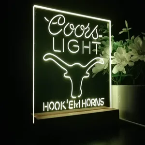 Texas Longhorns Coors Light LED Desk Light