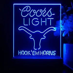Texas Longhorns Coors Light LED Desk Light