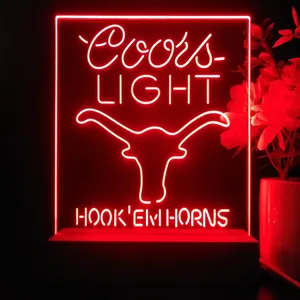 Texas Longhorns Coors Light LED Desk Light