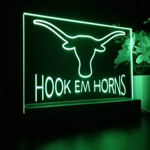 Texas Longhorns Hook Em Horns LED Desk Light