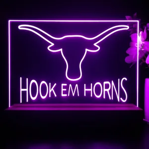 Texas Longhorns Hook Em Horns LED Desk Light