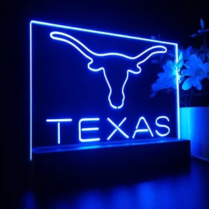 Texas Longhorns Logo 1 LED Desk Light