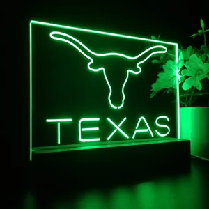 Texas Longhorns Logo 1 LED Desk Light
