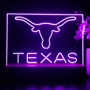 Texas Longhorns Logo 1 LED Desk Light