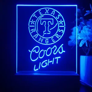 Texas Rangers Coors Light LED Desk Light