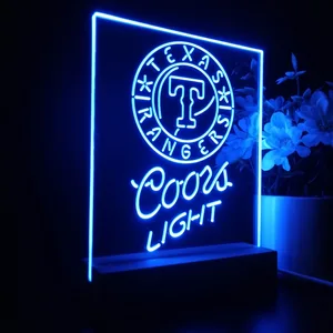Texas Rangers Coors Light LED Desk Light
