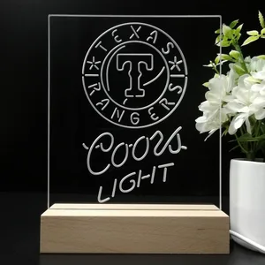 Texas Rangers Coors Light LED Desk Light