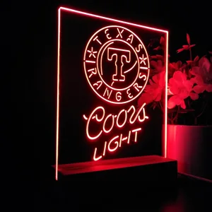 Texas Rangers Coors Light LED Desk Light