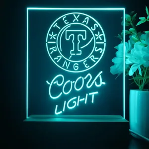 Texas Rangers Coors Light LED Desk Light